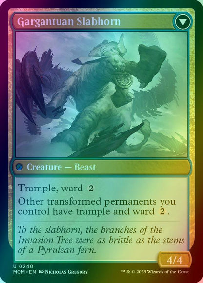 Invasion of Pyrulea // Gargantuan Slabhorn [240] [March of the Machine] [Foil]