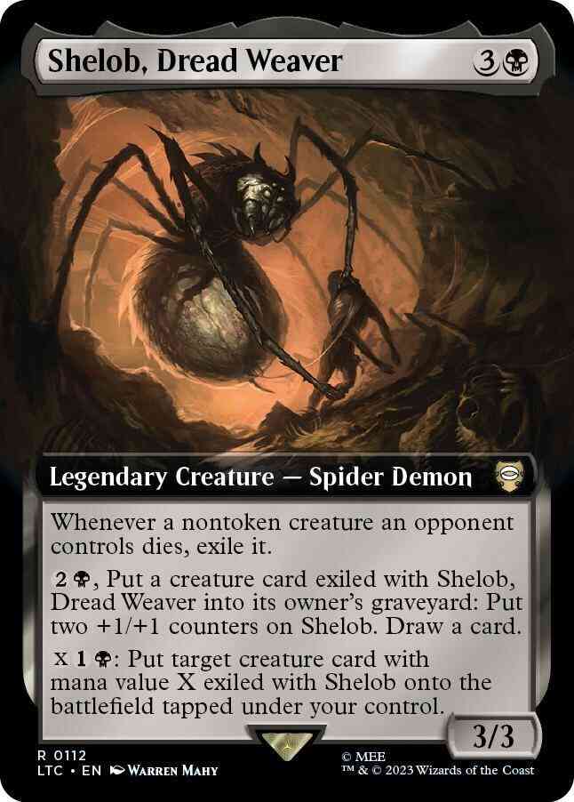 Shelob, Dread Weaver [112] [Extended Art] [The Lord of the Rings: Tales of Middle-earth: Commander] [Non-Foil]