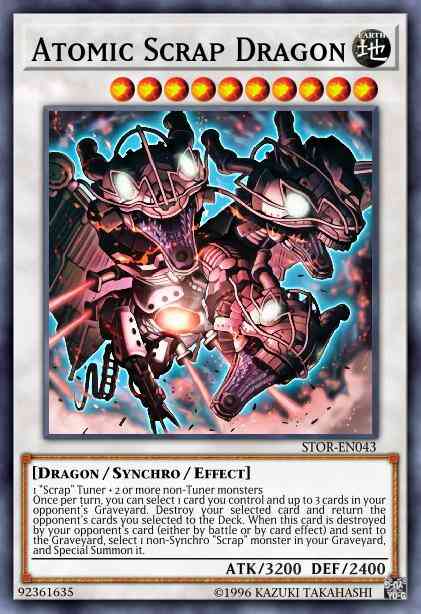 Atomic Scrap Dragon - STOR-EN043 - Ultra Rare - 1st Edition