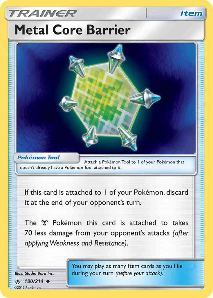 Metal Core Barrier - 180/214 - Uncommon [sm10-180] [Non-Holo]