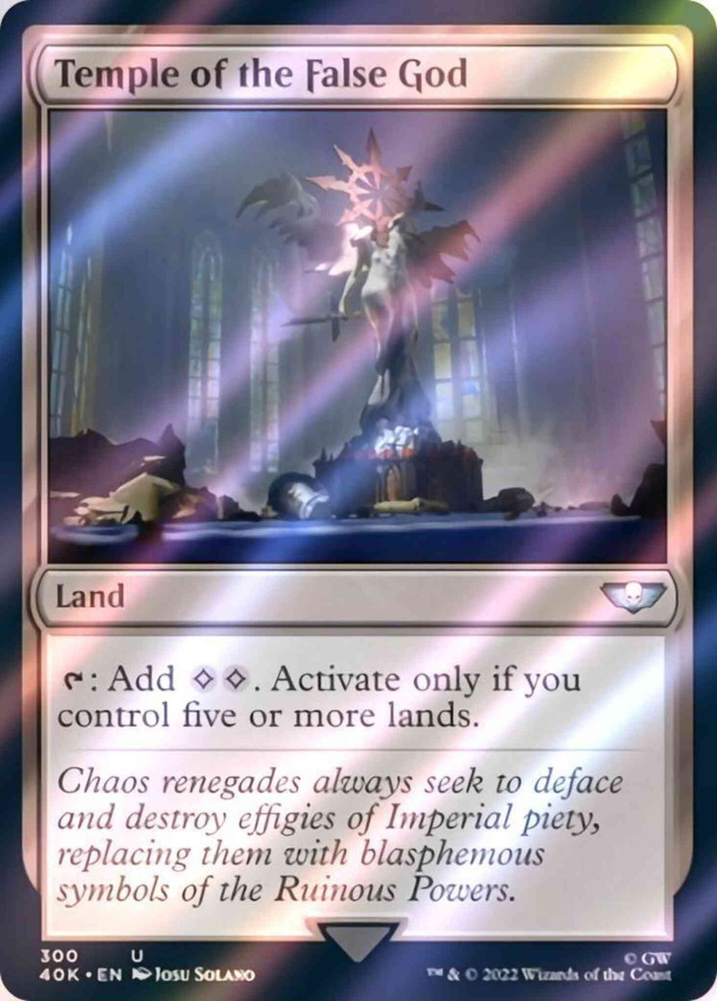Temple of the False God [300] [Universes Beyond: Warhammer 40,000] [Surge Foil]
