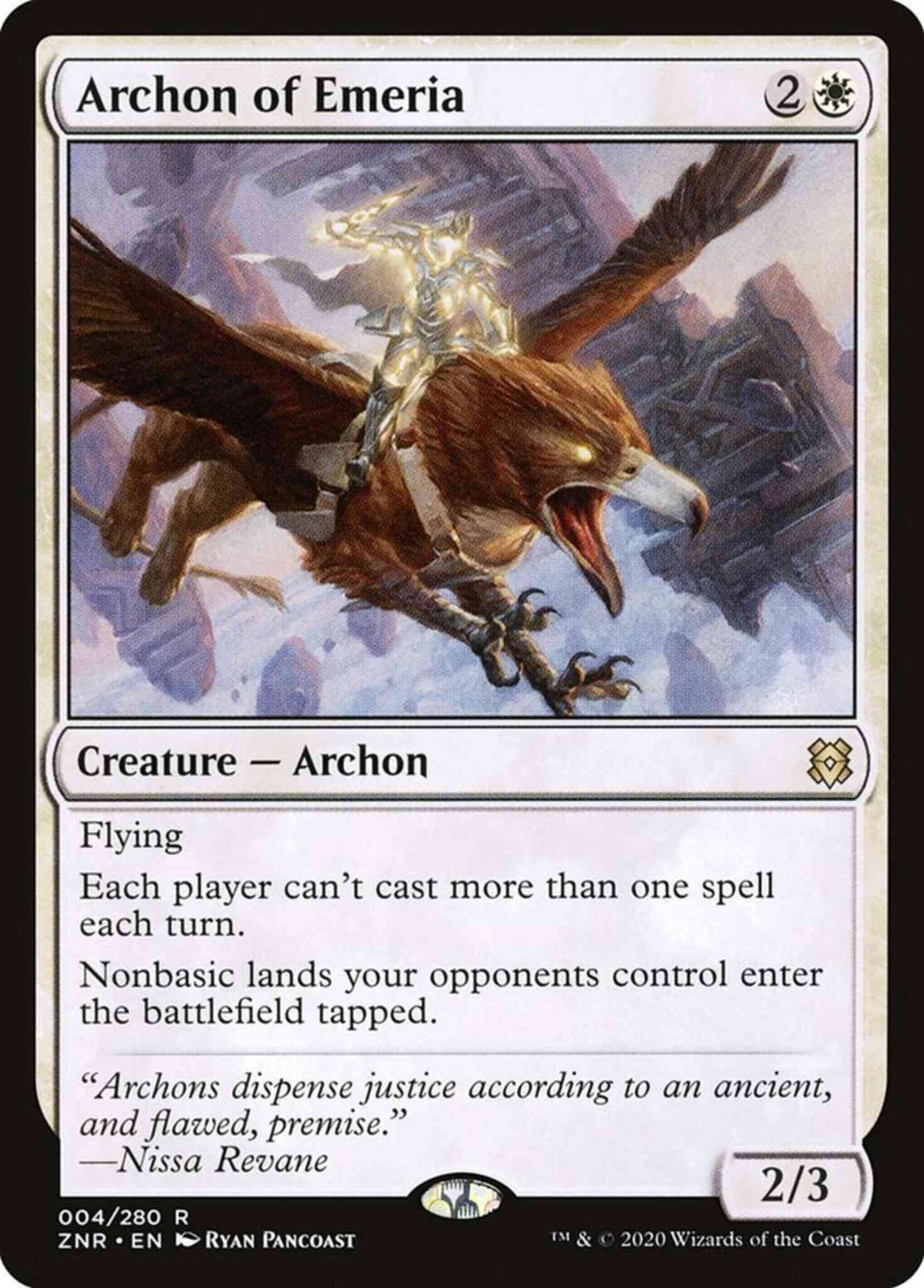 Archon of Emeria [4] [Zendikar Rising] [Non-Foil]