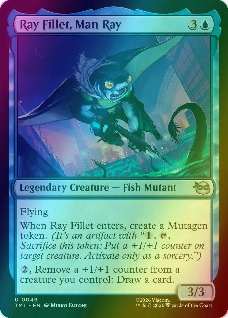 Ray Fillet, Man Ray [49] [Teenage Mutant Ninja Turtles] [Foil]