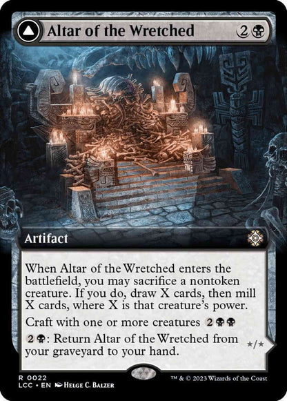 Altar of the Wretched // Wretched Bonemass [22] [Extended Art] [The Lost Caverns of Ixalan: Commander] [Non-Foil]