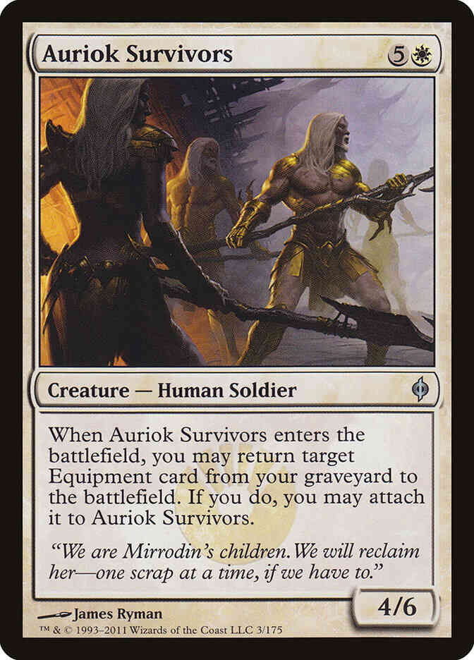 Auriok Survivors [3] [New Phyrexia] [Non-Foil]