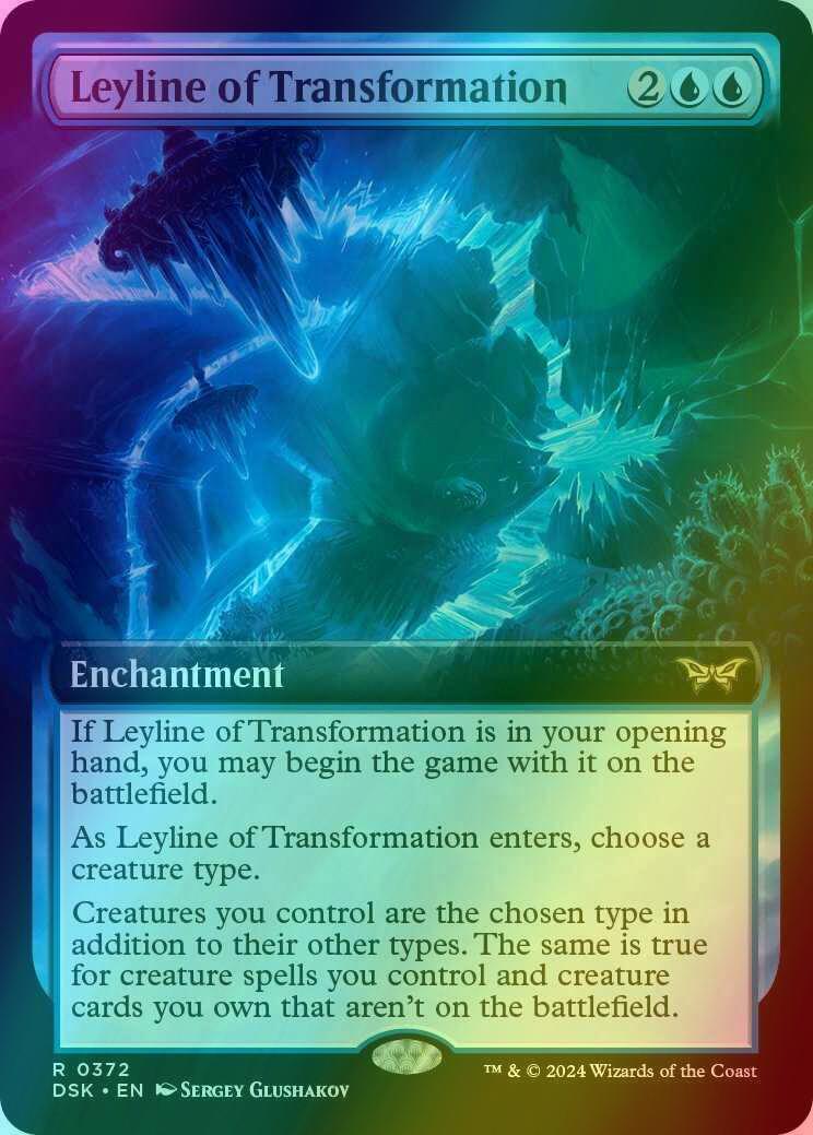 Leyline of Transformation [372] [Extended Art] [Duskmourn: House of Horror] [Foil]