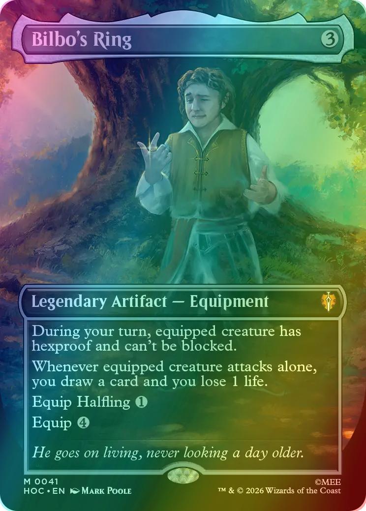 Bilbo's Ring [41] [Borderless] [Classic Artist] [Box Topper] [The Hobbit: Commander] [Foil]