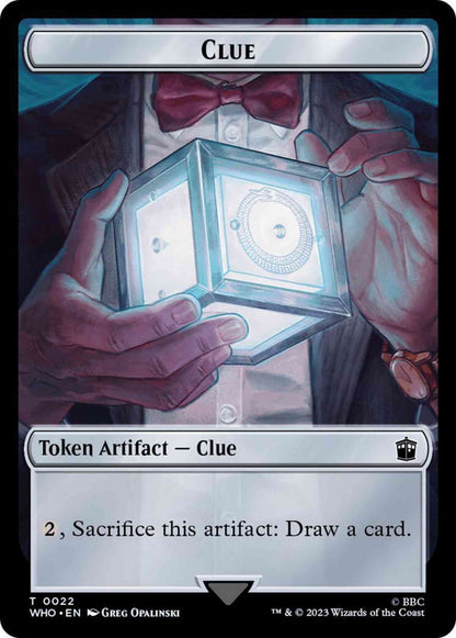 Clue Token (22) // Human Noble Token (07) [Universes Beyond: Doctor Who: Tokens] [Non-Foil]
