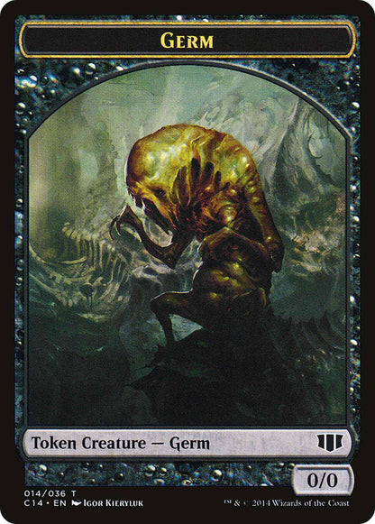 Germ Token (14) // Stoneforged Blade Token (30) [Commander 2014 Tokens] [Non-Foil]