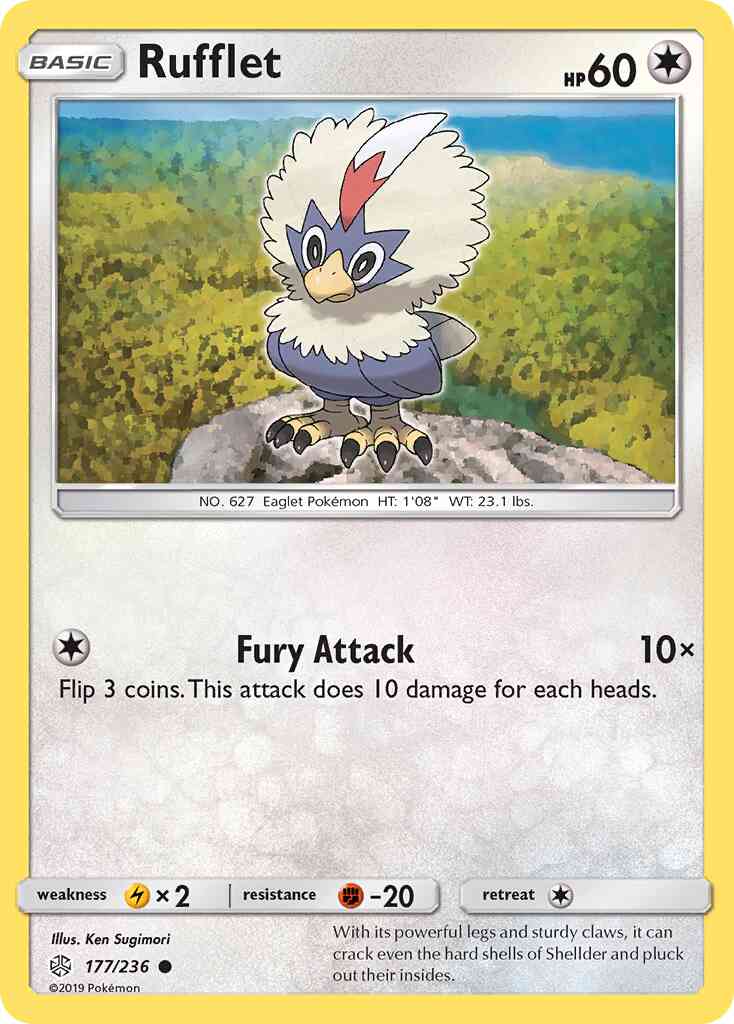 Rufflet - 177/236 - Common [sm12-177] [Reverse Holo]