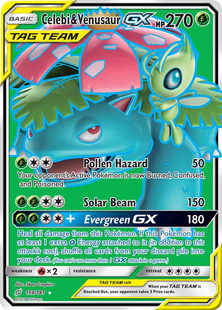 Celebi & Venusaur-GX - 159/181 - Rare Ultra [sm9-159] [Ultra]