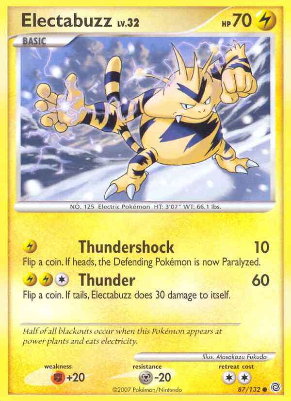 Electabuzz - 87/132 - Common [dp3-87] [Reverse Holo]