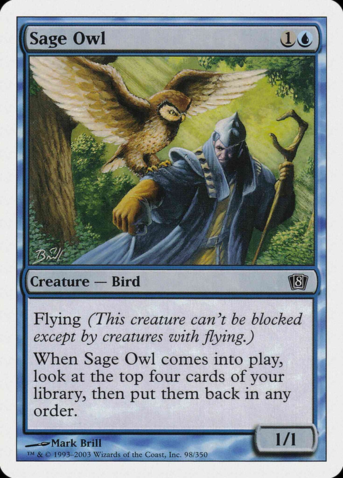 Sage Owl [98] [Eighth Edition] [Non-Foil]
