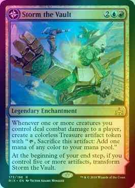 Storm the Vault // Vault of Catlacan [173] [Rivals of Ixalan] [Foil]