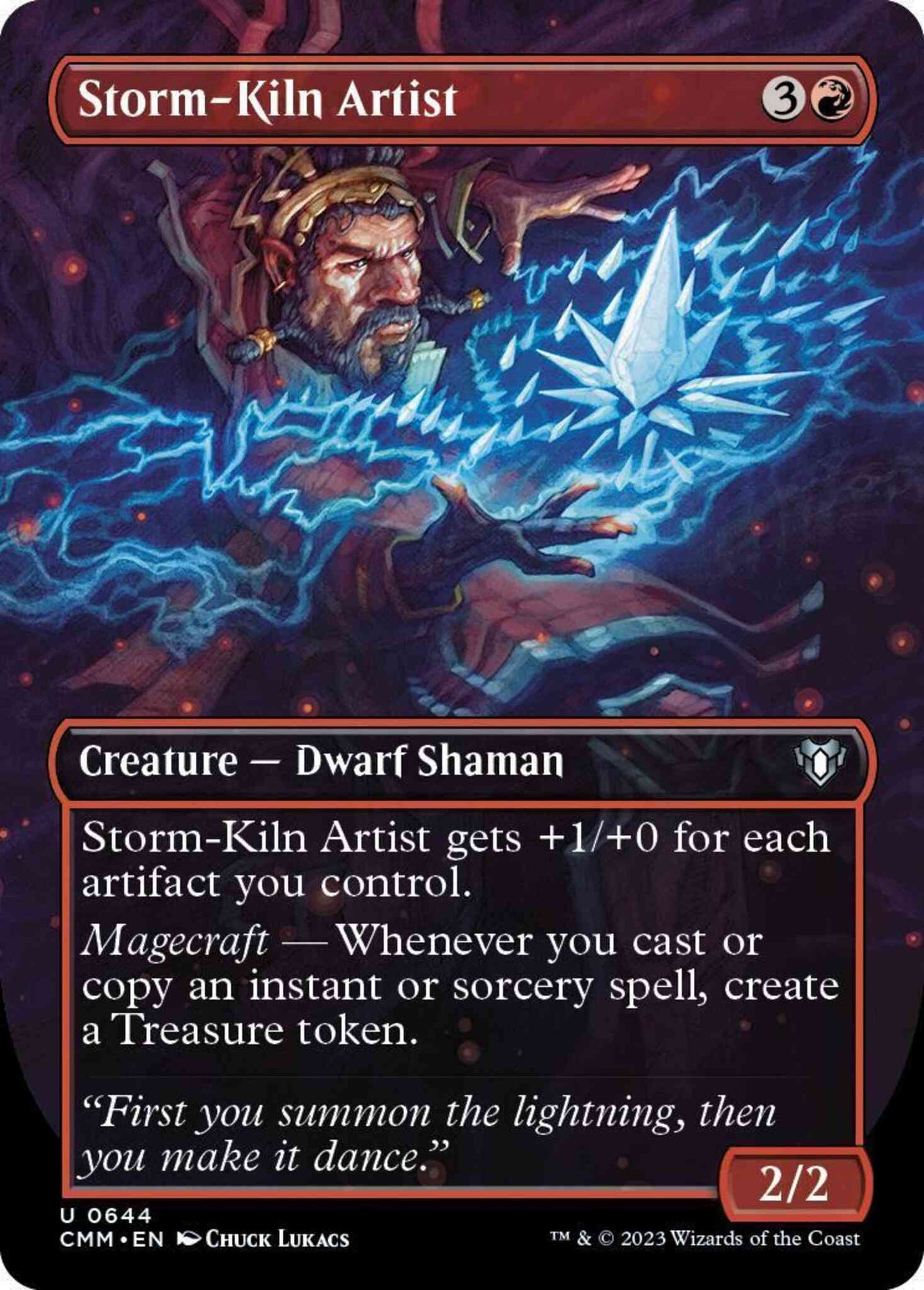 Storm-Kiln Artist [644] [Borderless] [Commander Masters] [Non-Foil]
