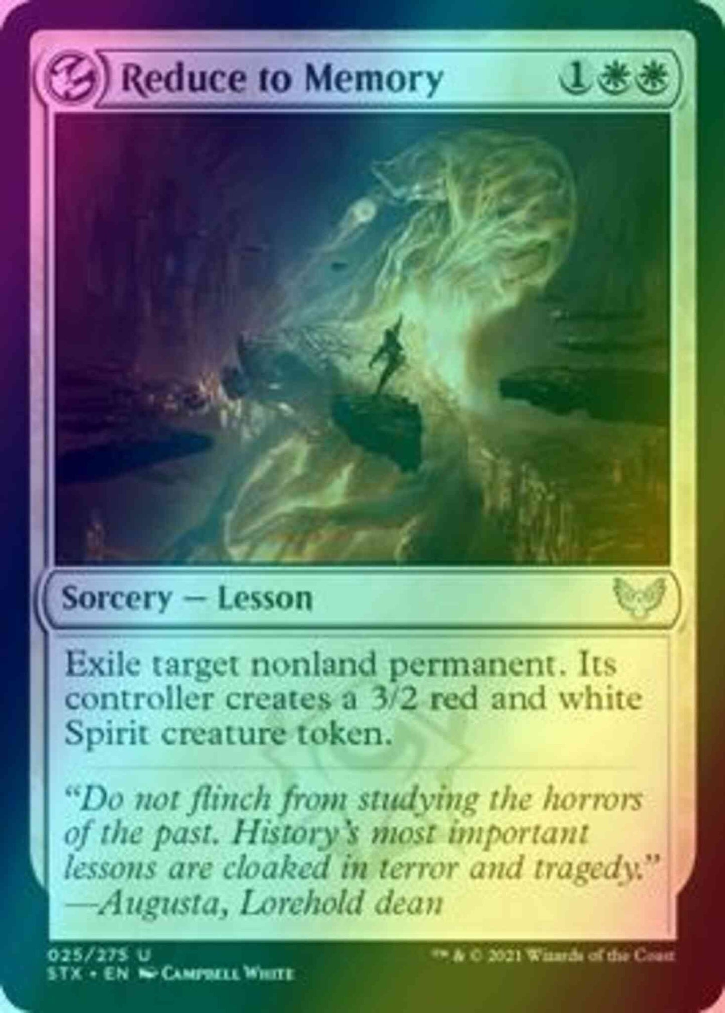 Reduce to Memory [25] [Strixhaven: School of Mages] [Foil]