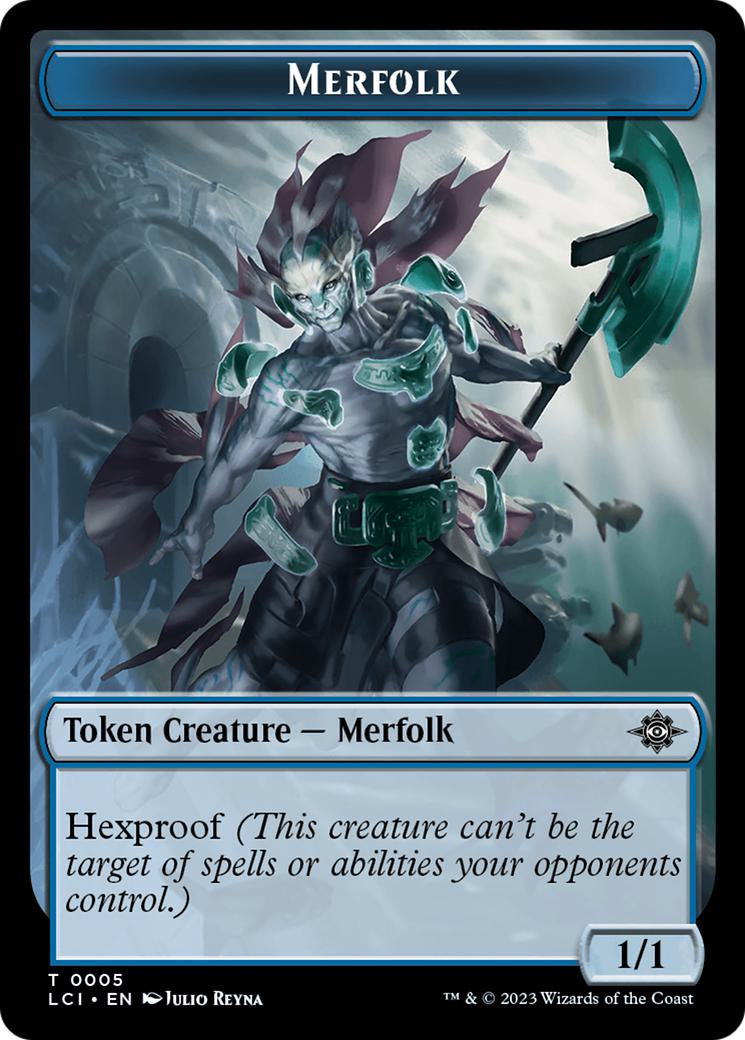 Map Token (17) // Merfolk Token (05) [The Lost Caverns of Ixalan: Tokens] [Non-Foil]