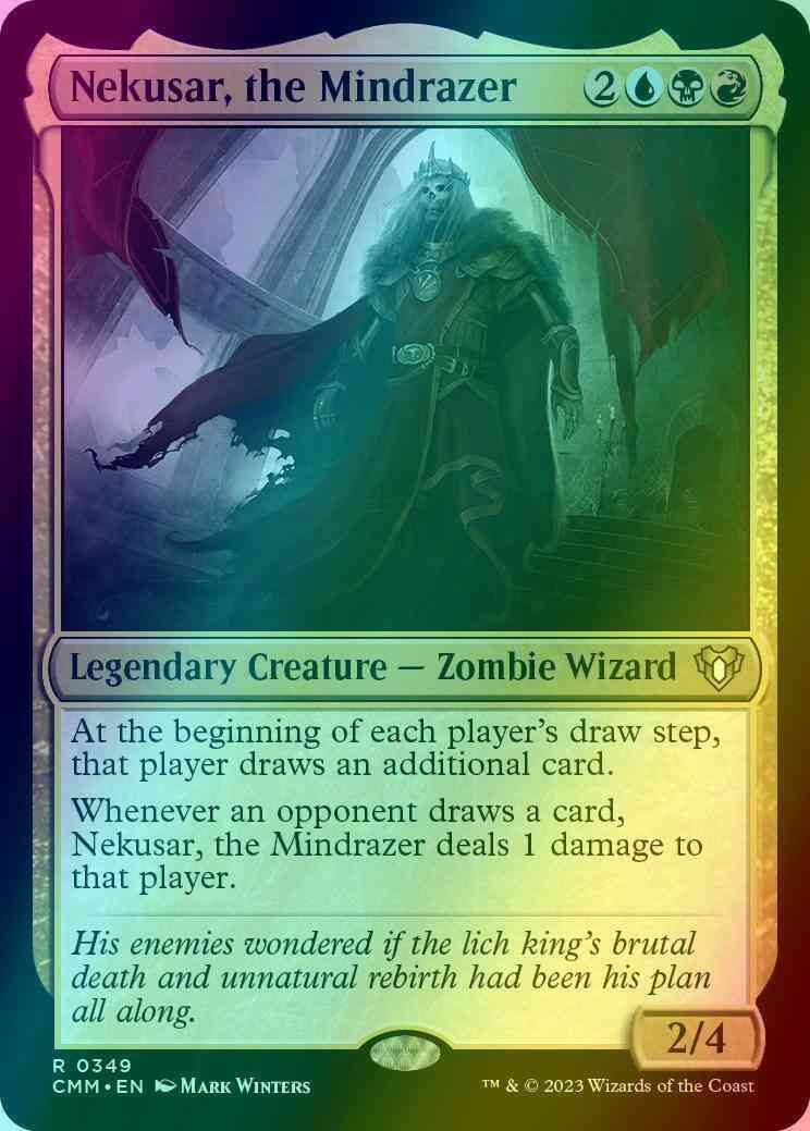 Nekusar, the Mindrazer [349] [Commander Masters] [Foil]