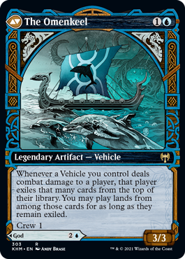Cosima, God of the Voyage // The Omenkeel [303] [Showcase] [Kaldheim] [Non-Foil]