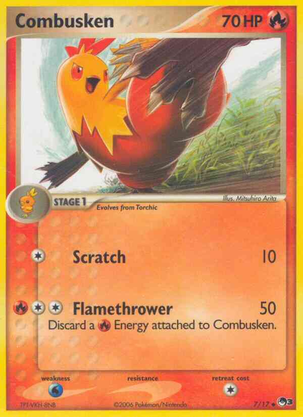 Combusken - 7/17 - Uncommon [pop3-7] [Non-Holo]