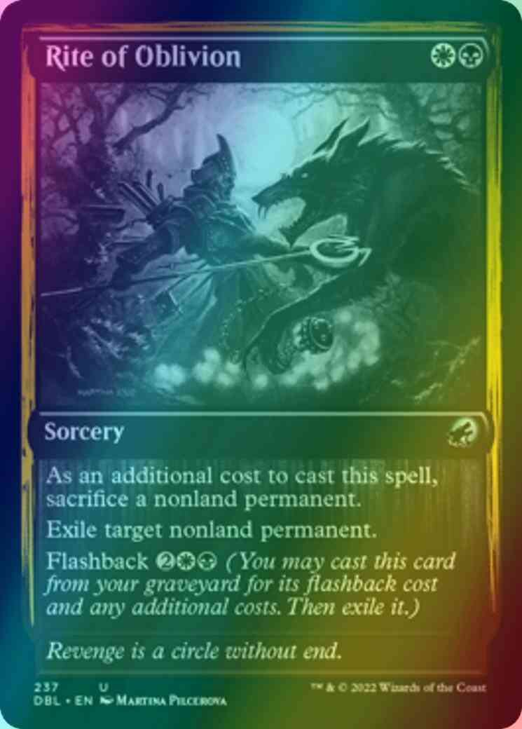 Rite of Oblivion [237] [Innistrad: Double Feature] [Foil]