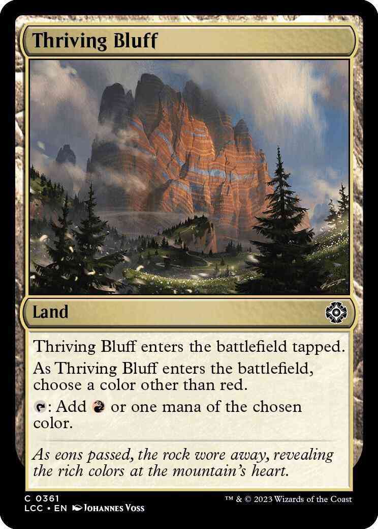 Thriving Bluff [361] [The Lost Caverns of Ixalan: Commander] [Non-Foil]