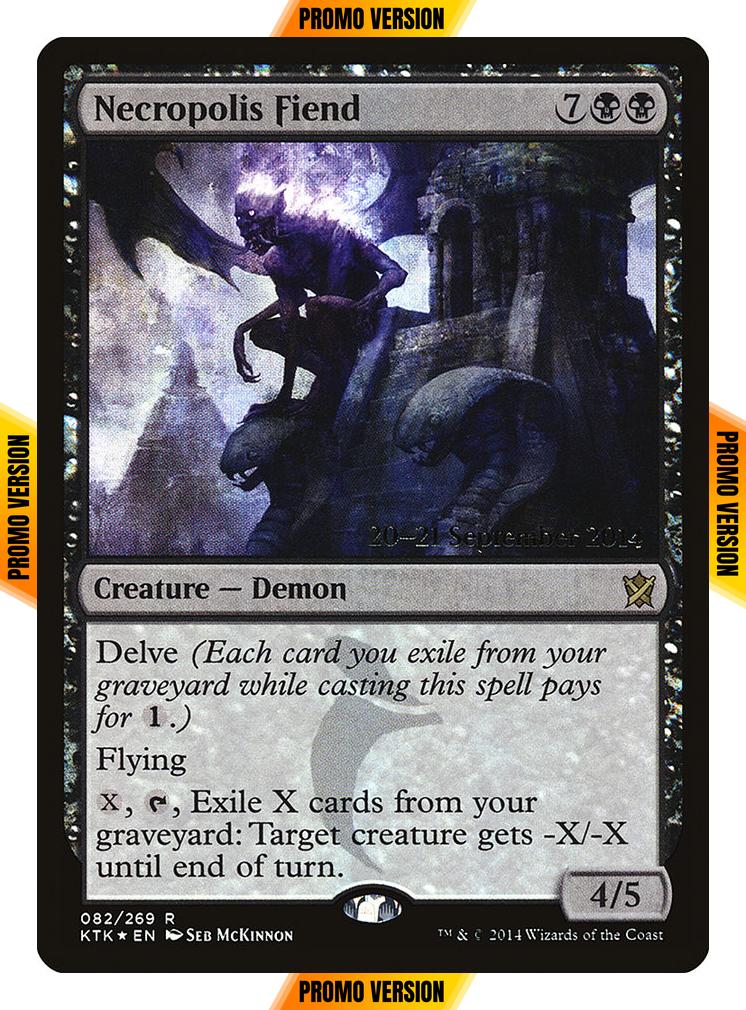 Necropolis Fiend [82s] [Khans of Tarkir Promos] [Foil]
