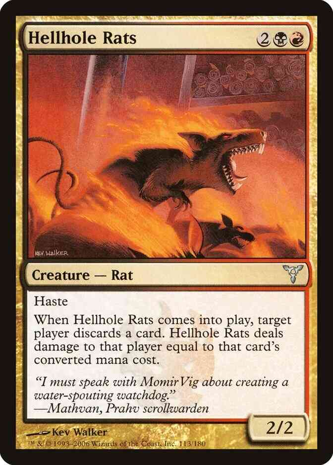 Hellhole Rats [113] [Dissension] [Non-Foil]