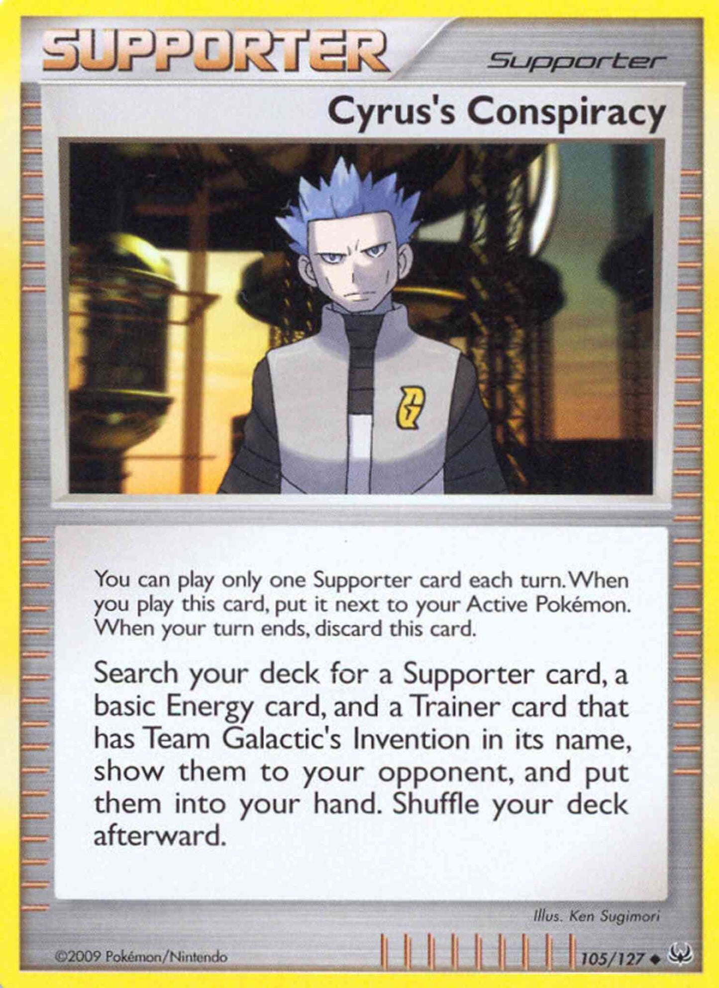 Cyrus's Conspiracy - 105/127 - Uncommon [pl1-105] [Reverse Holo]