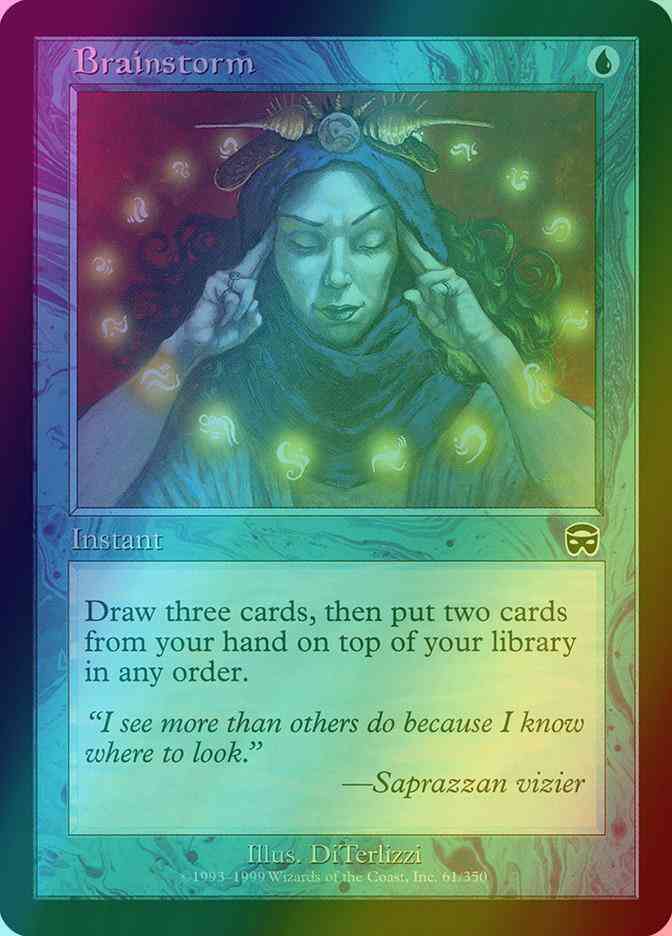 Brainstorm [61] [Mercadian Masques] [Foil]