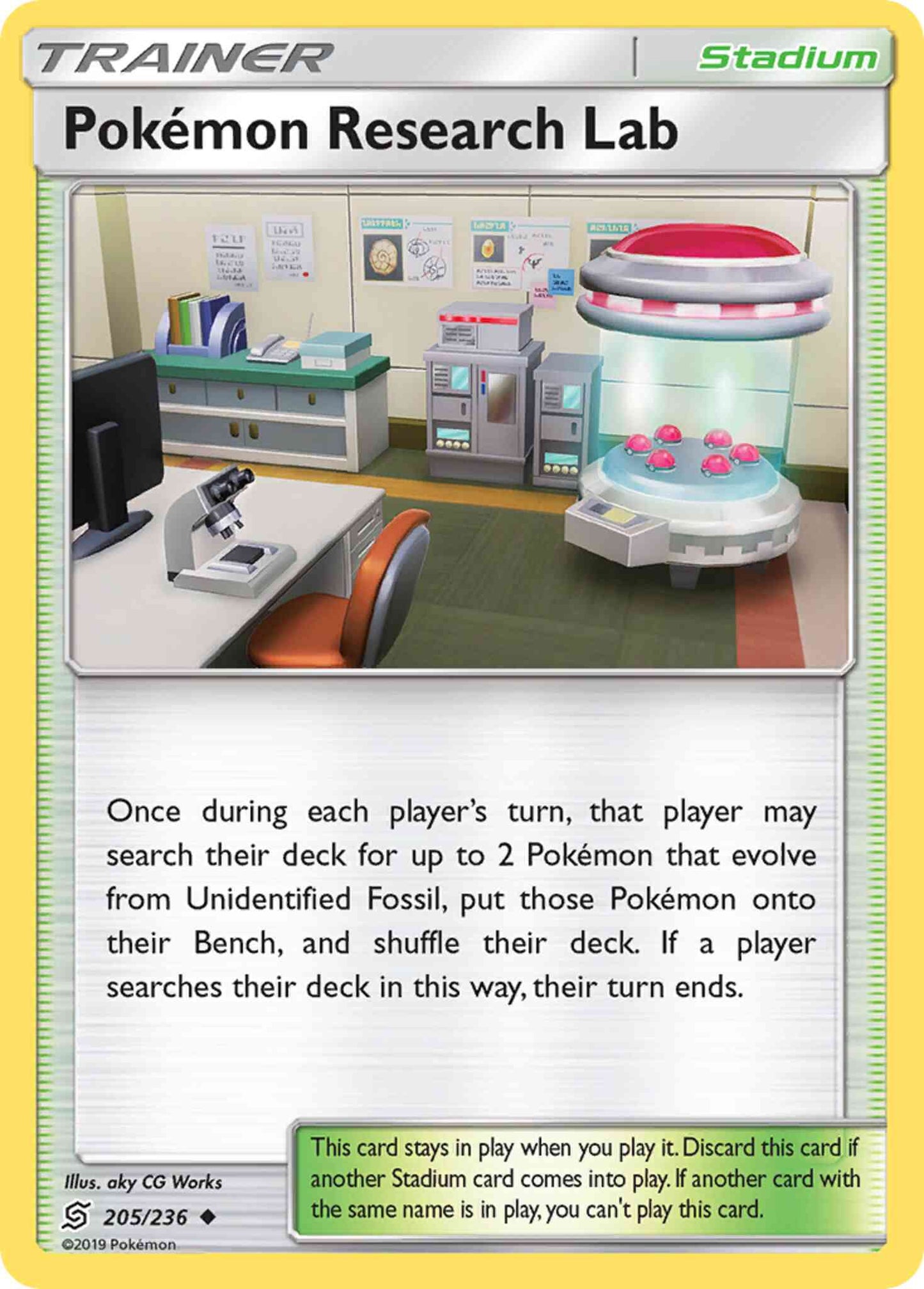 Pokémon Research Lab - 205/236 - Uncommon [sm11-205] [Reverse Holo]