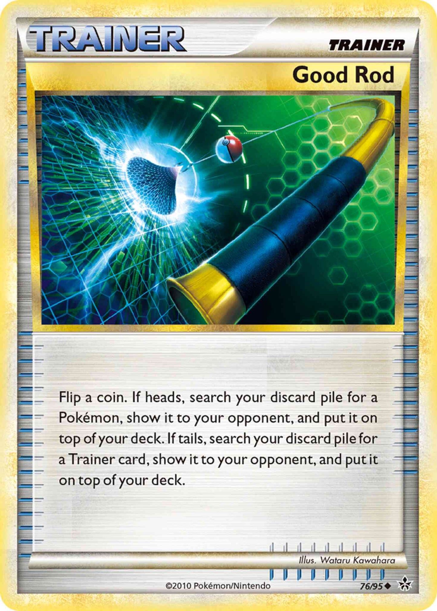 Good Rod - 76/95 - Uncommon [hgss2-76] [Reverse Holo]