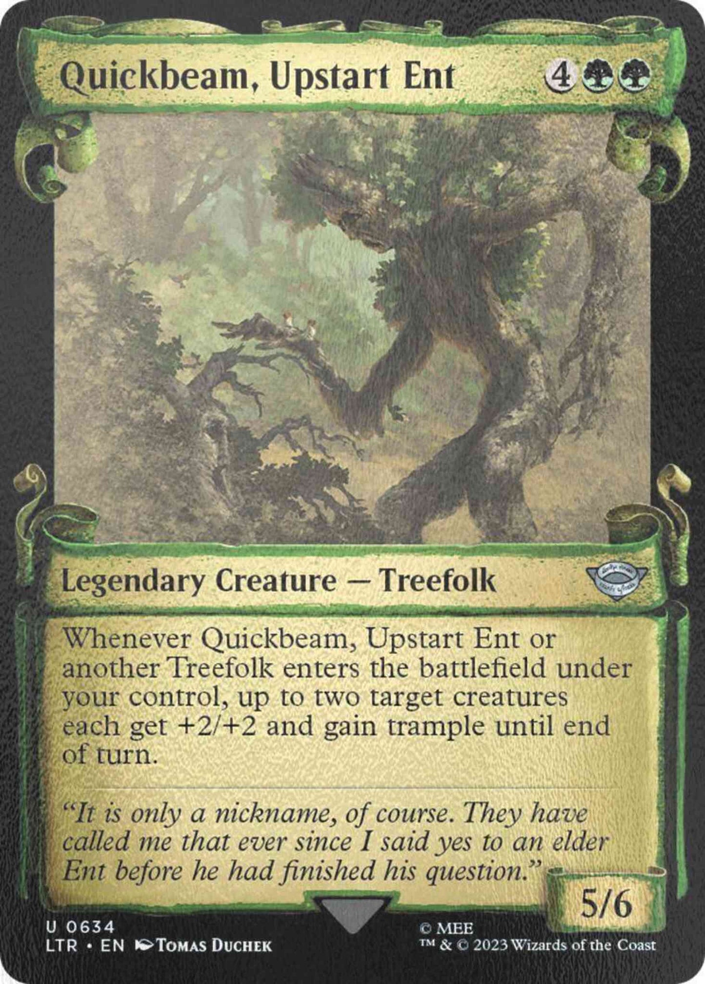 Quickbeam, Upstart Ent [634] [Scrolls Showcase] [The Lord of the Rings: Tales of Middle-earth] [Silver Foil]