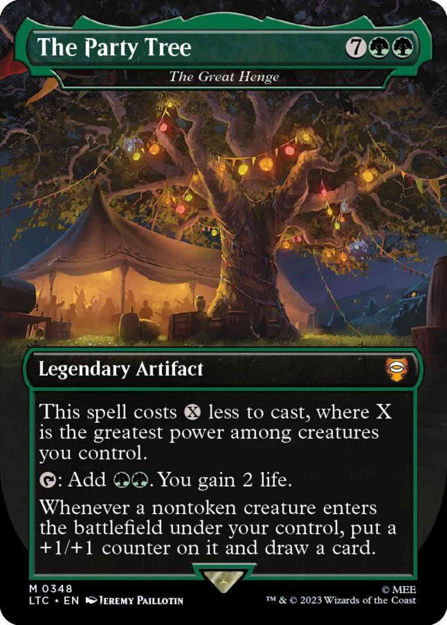The Party Tree - The Great Henge [348] [Borderless] [Realms and Relics] [The Lord of the Rings: Tales of Middle-earth: Commander] [Non-Foil]
