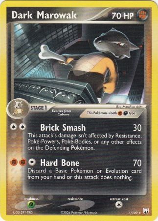 Dark Marowak - Theme Deck - 7/109 - Rare Holo [ex7-7] [Non-Holo]