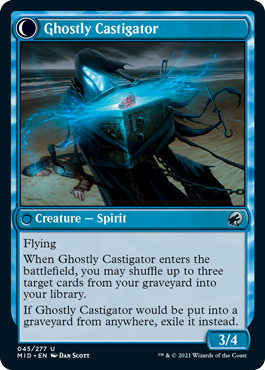 Covetous Castaway // Ghostly Castigator [45] [Innistrad: Midnight Hunt] [Non-Foil]
