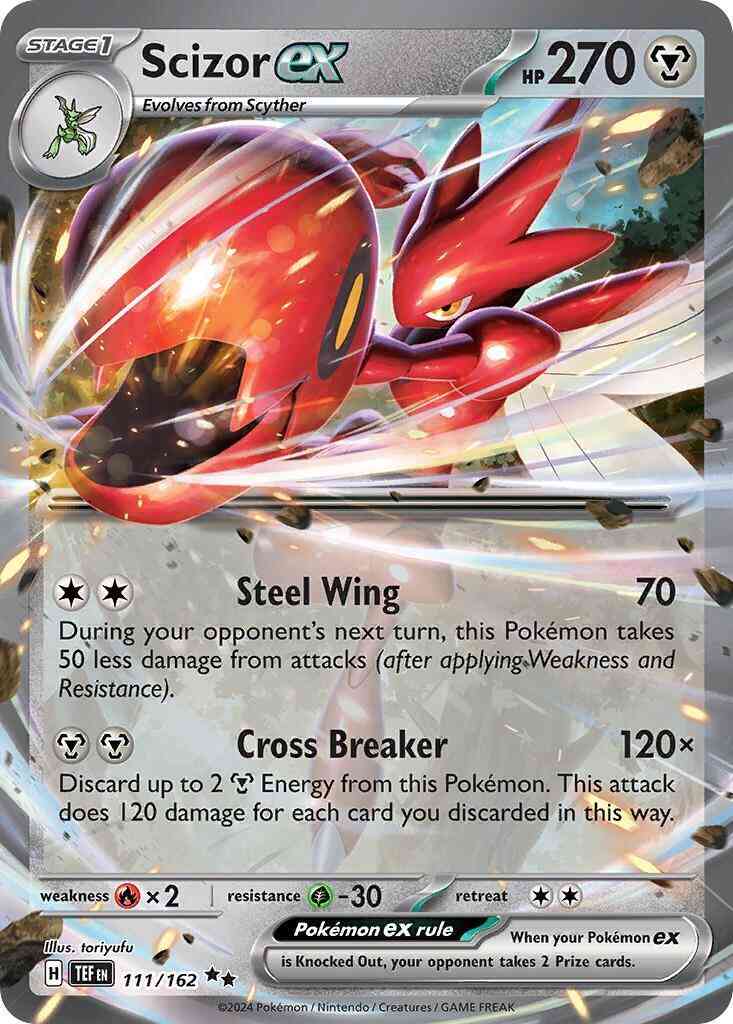 Scizor ex - 111/162 - Double Rare [sv05-111] [Ultra]