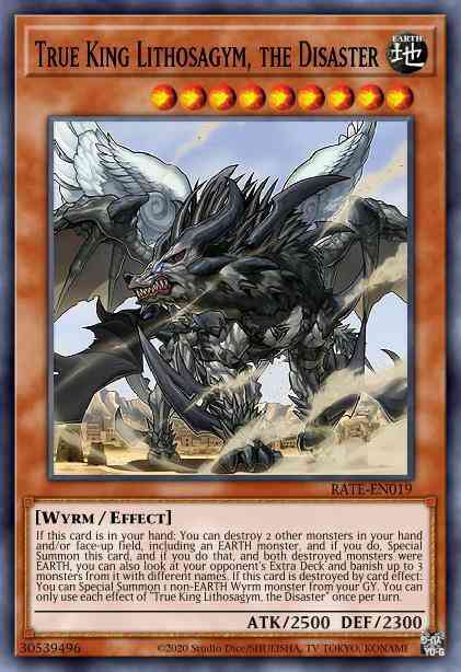 True King Lithosagym, the Disaster - TOCH-EN038 - Rare - 1st Edition