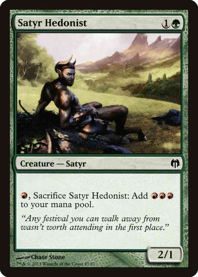 Satyr Hedonist [47] [Duel Decks Heroes vs Monsters] [Non-Foil]