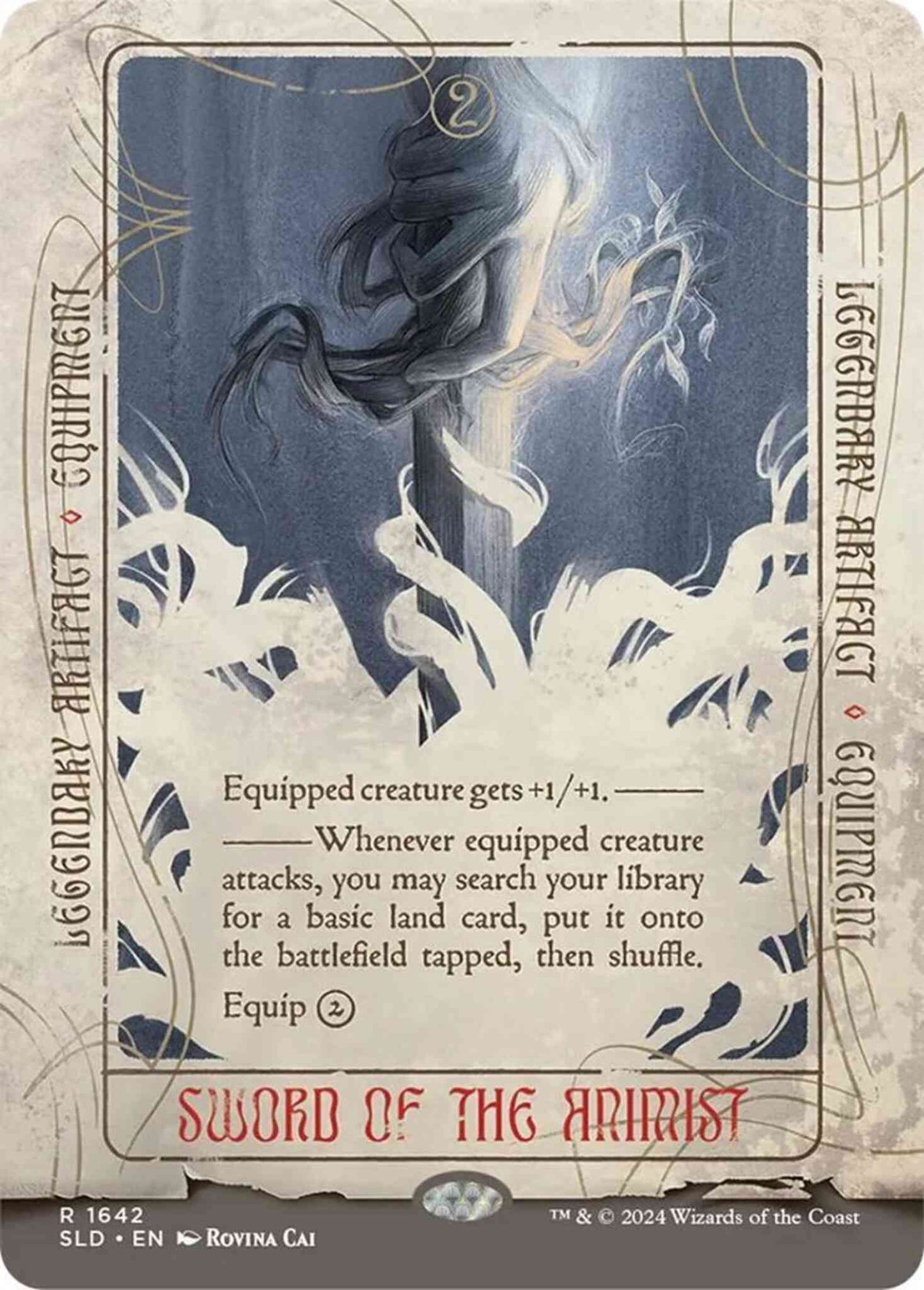 Sword of the Animist [1642] [Borderless] [Rovina Cai] [Secret Lair Drop] [Non-Foil]