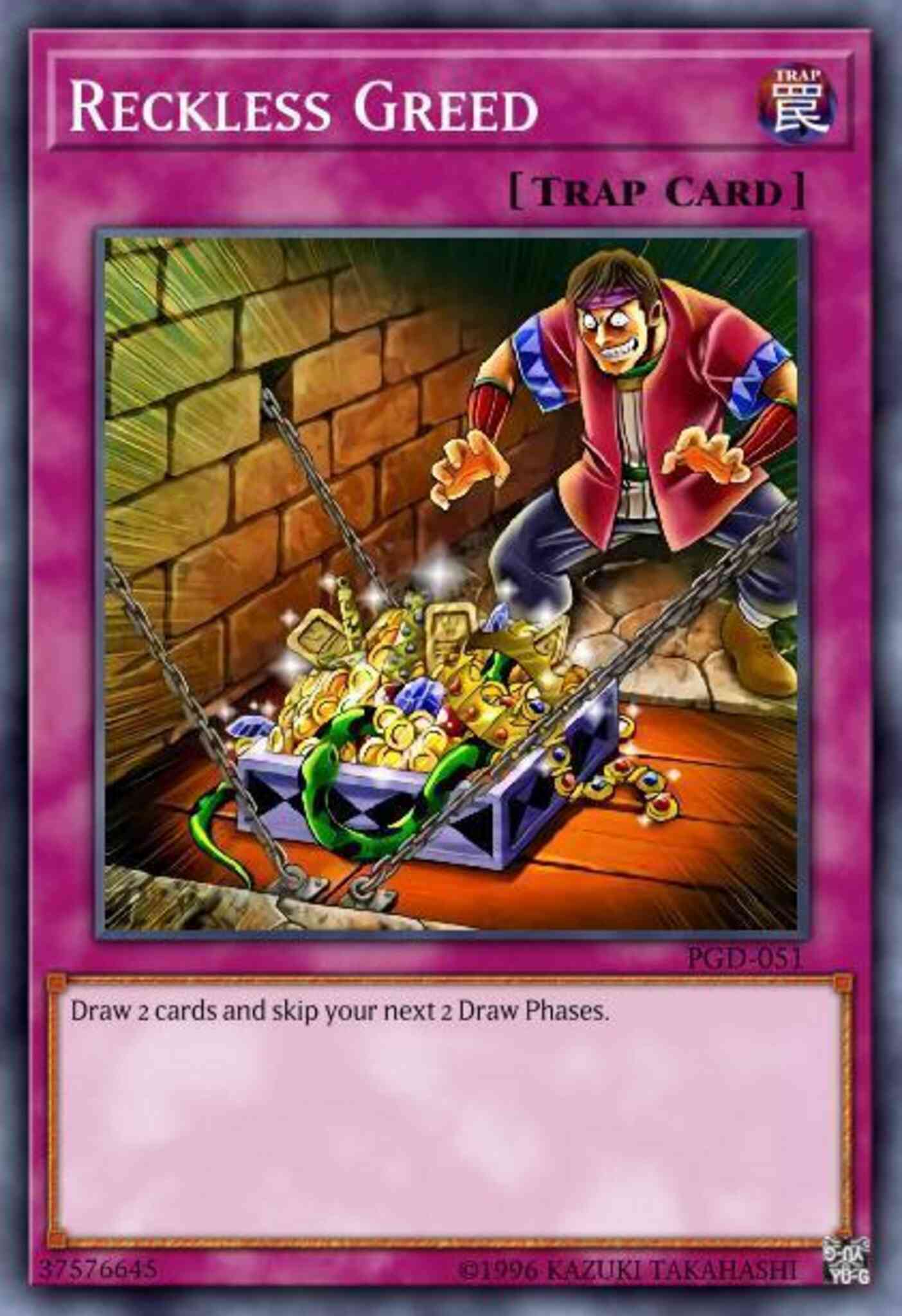 Reckless Greed - SD8-EN033 - Common - 1st Edition