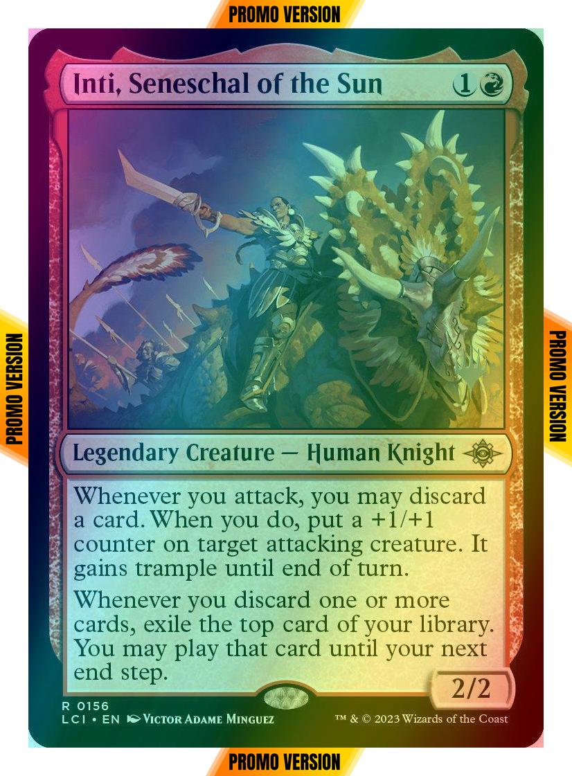 Inti, Seneschal of the Sun [156p] [Promo Pack] [The Lost Caverns of Ixalan: Promos] [Foil]