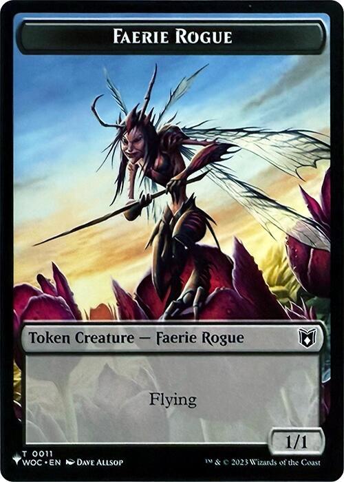 Faerie Rogue Token (11) // Ox Token (03) [WOC/OTJ Set Symbol] [The List: Tokens] [Non-Foil]