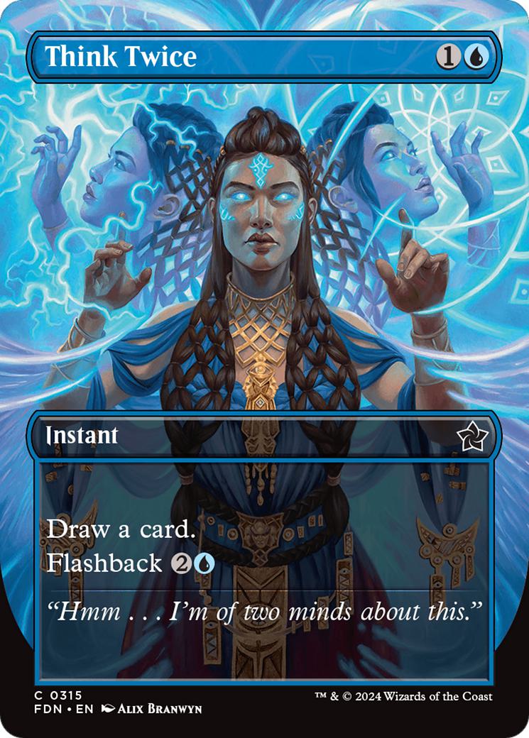 Think Twice [315] [Borderless] [Foundations] [Non-Foil]