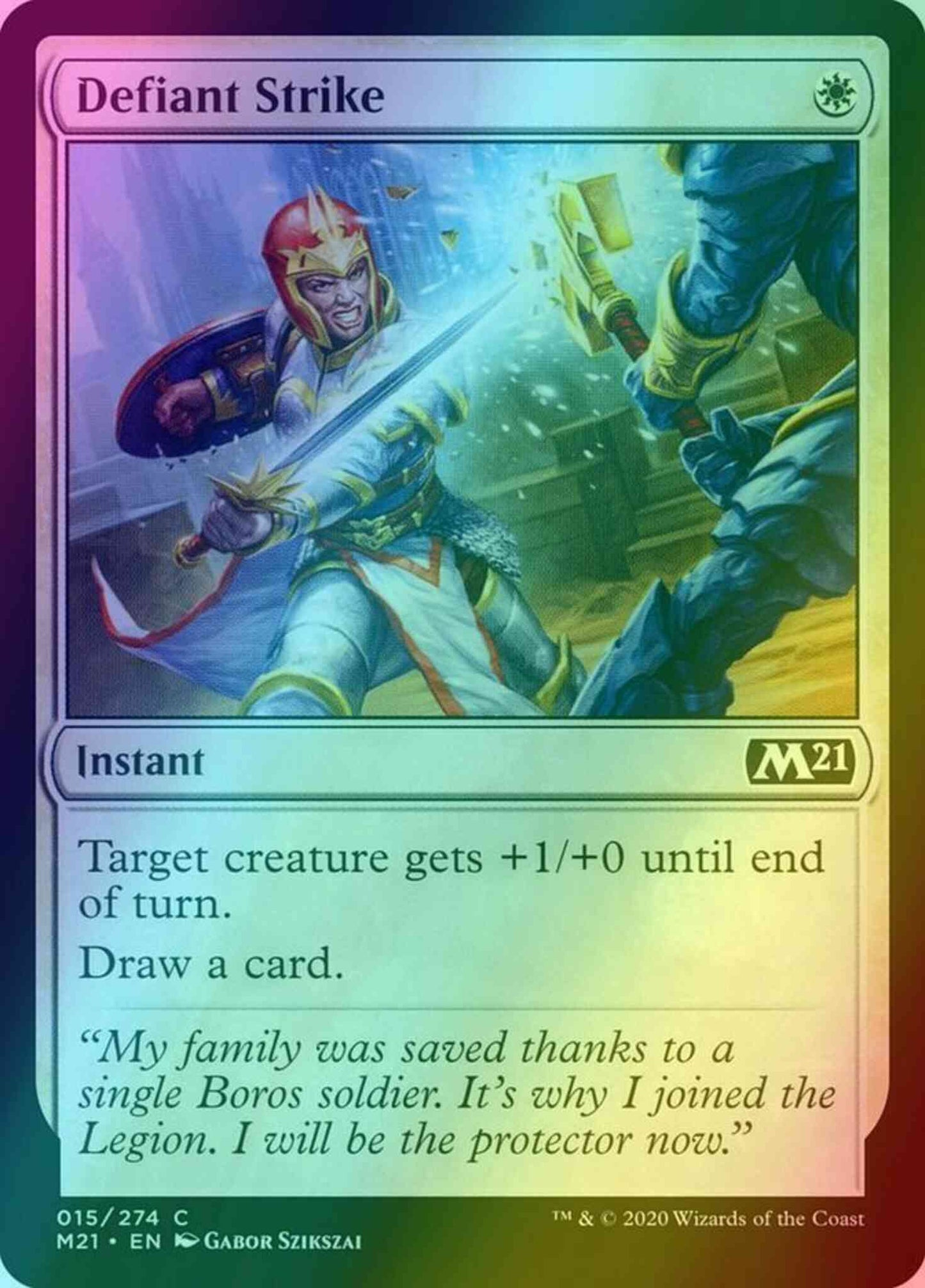 Defiant Strike [15] [Core Set 2021] [Foil]