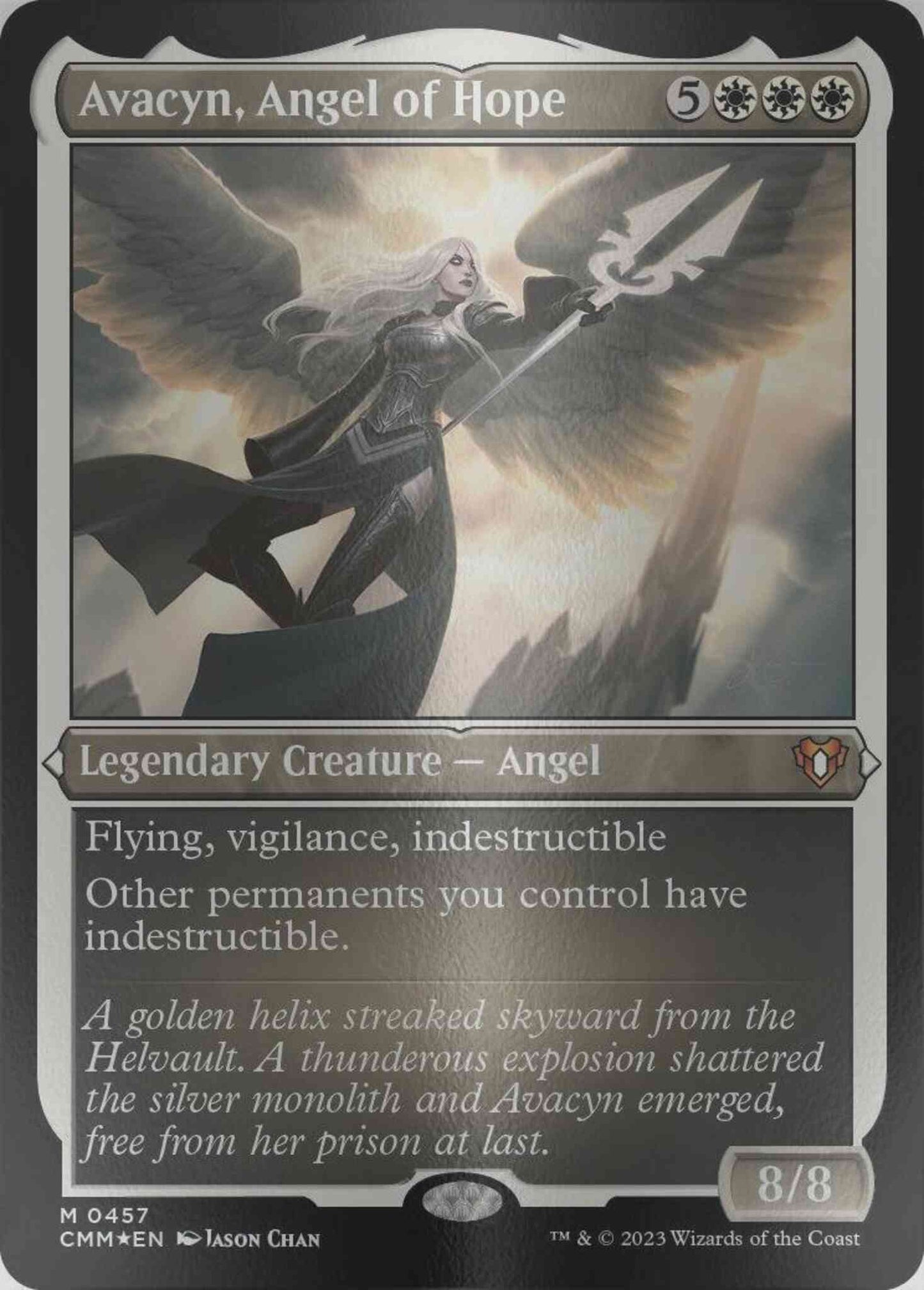Avacyn, Angel of Hope [457] [Commander Masters] [Etched Foil]
