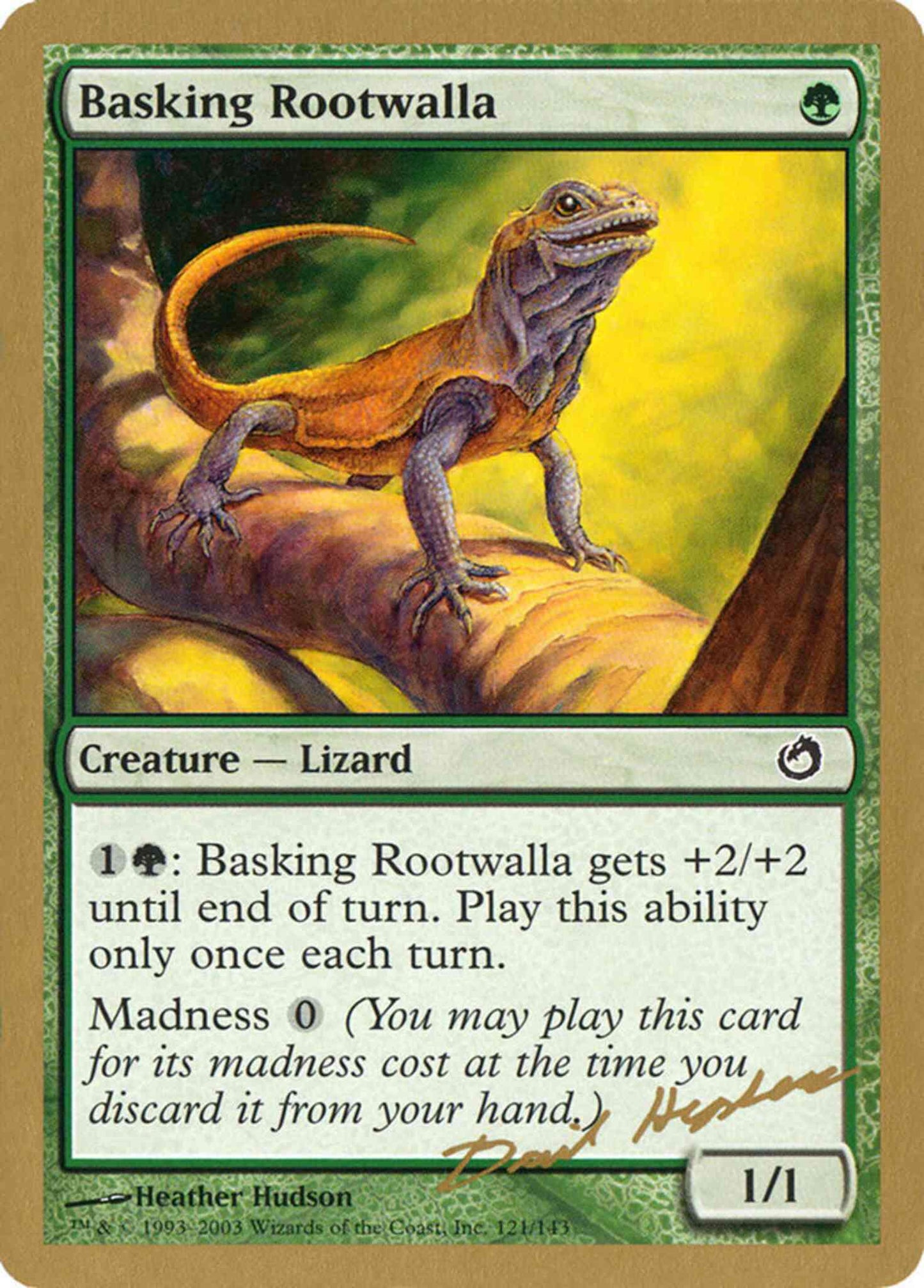 Basking Rootwalla [dh121] [World Championship Decks 2003] [Non-Foil]