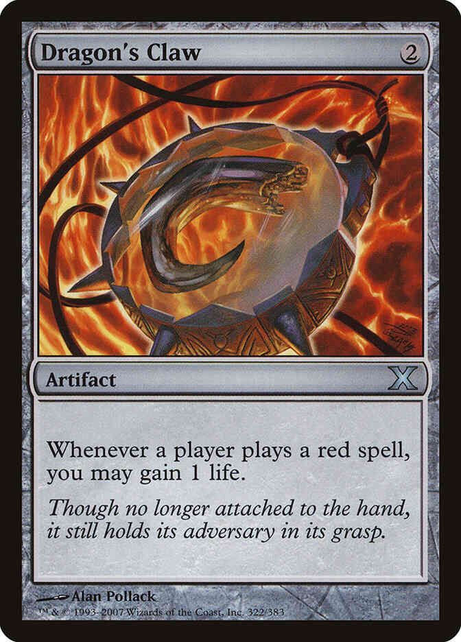 Dragon's Claw [322] [Tenth Edition] [Non-Foil]