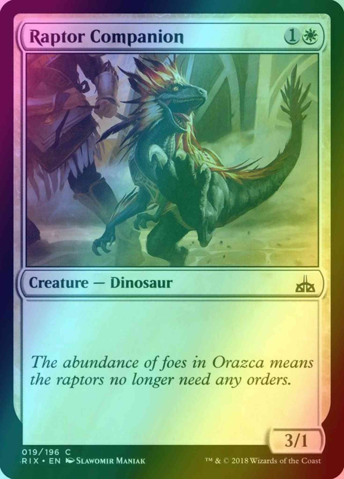Raptor Companion [19] [Rivals of Ixalan] [Foil]