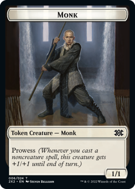 Cat Dragon Token (19) // Monk Token (06) [Double Masters 2022: Tokens] [Non-Foil]